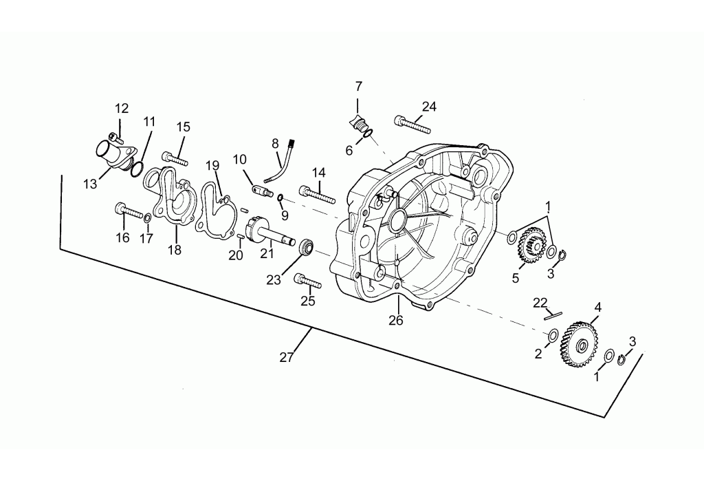 Aprilia RS50 93-95 Clutch cover.png