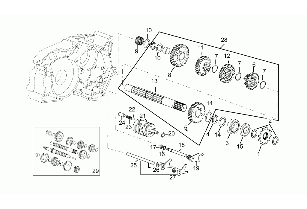 Aprilia RS50 93-95 Driven shaft five speed.png