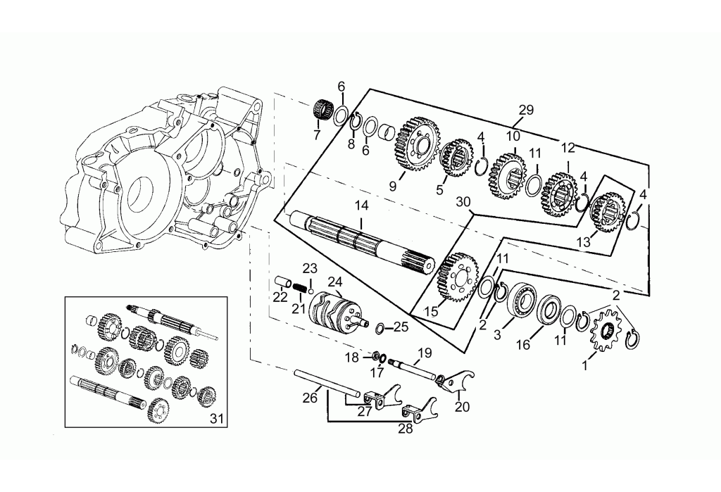 Aprilia RS50 93-95 Driven shaft six speed.png